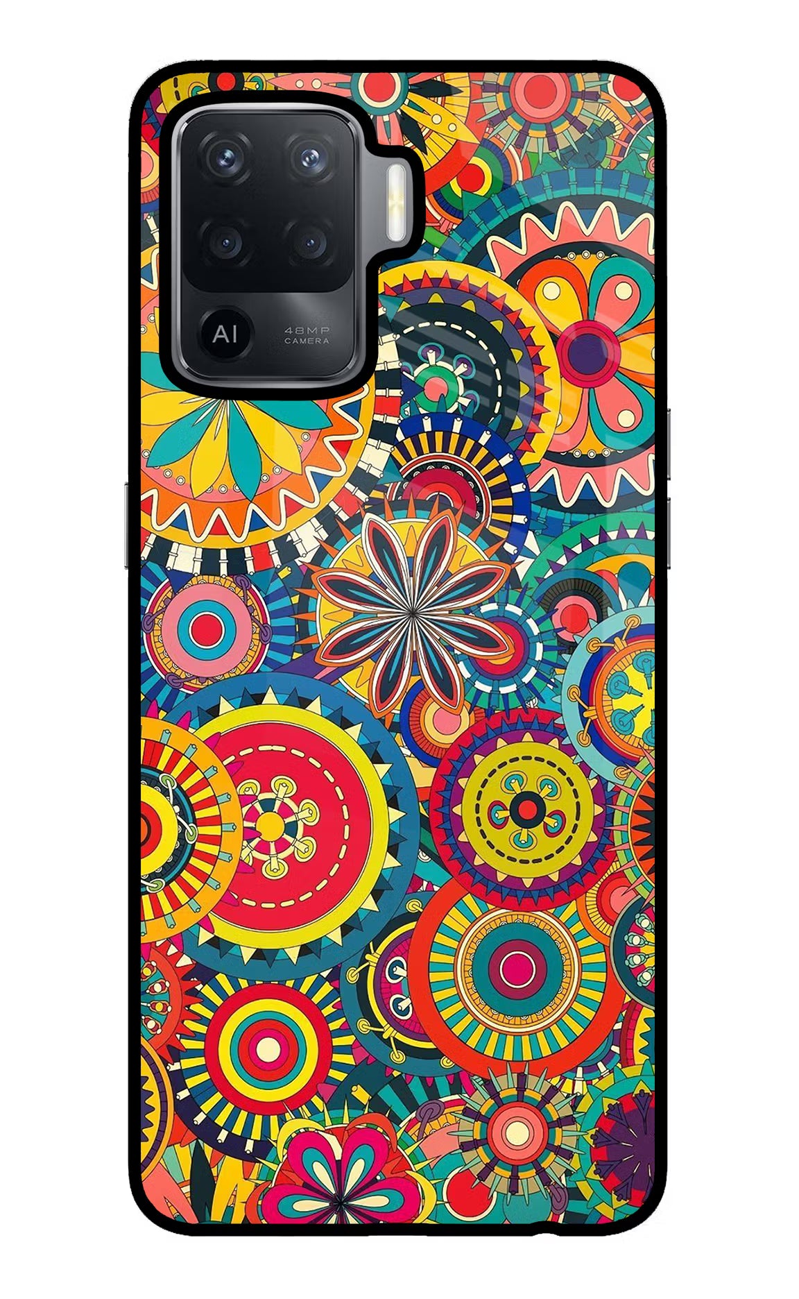 Gol Gol Art Oppo F19 Pro Glass Case Back Cover by Casekaro