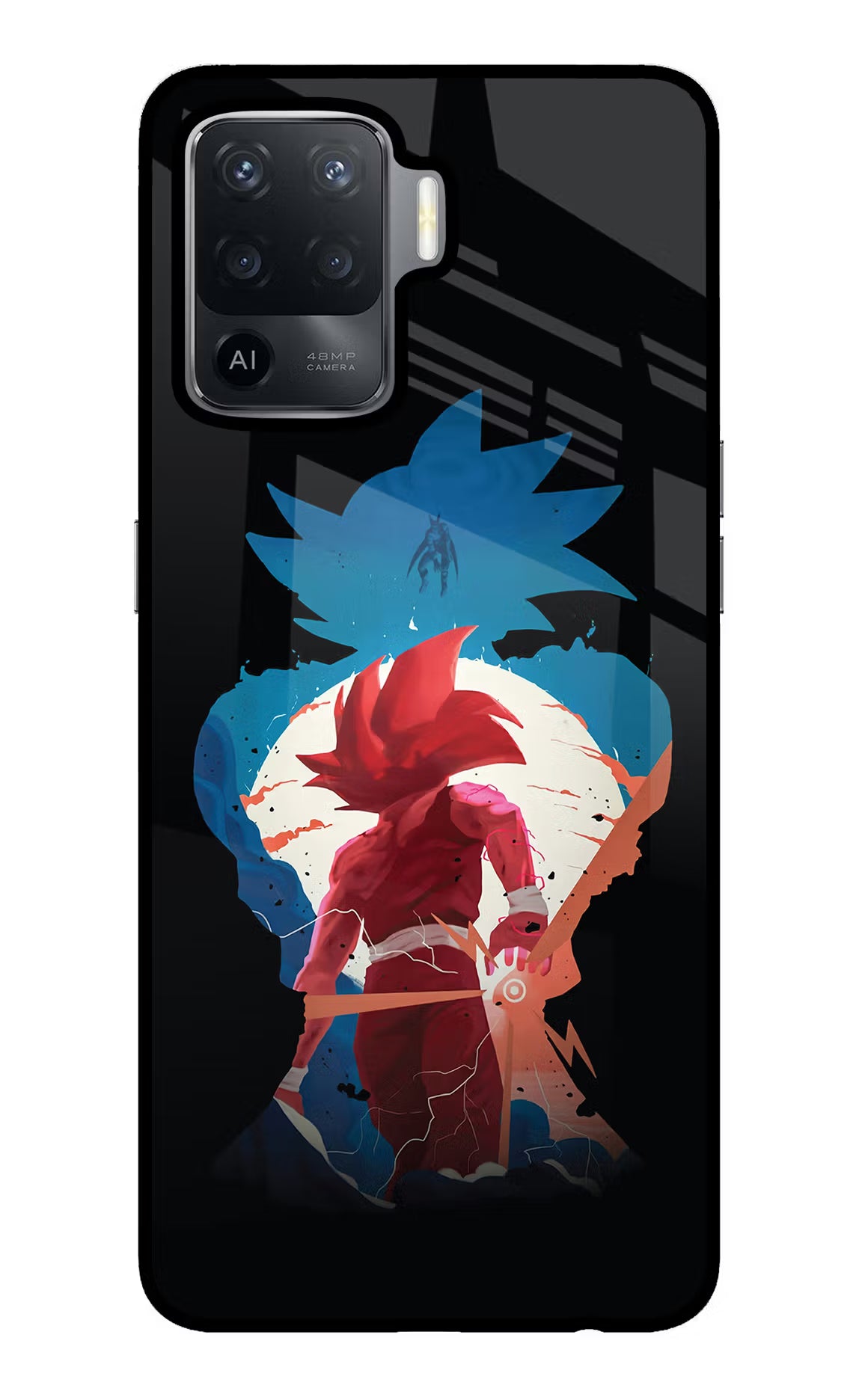Goku Oppo F19 Pro Glass Case Back Cover by Casekaro