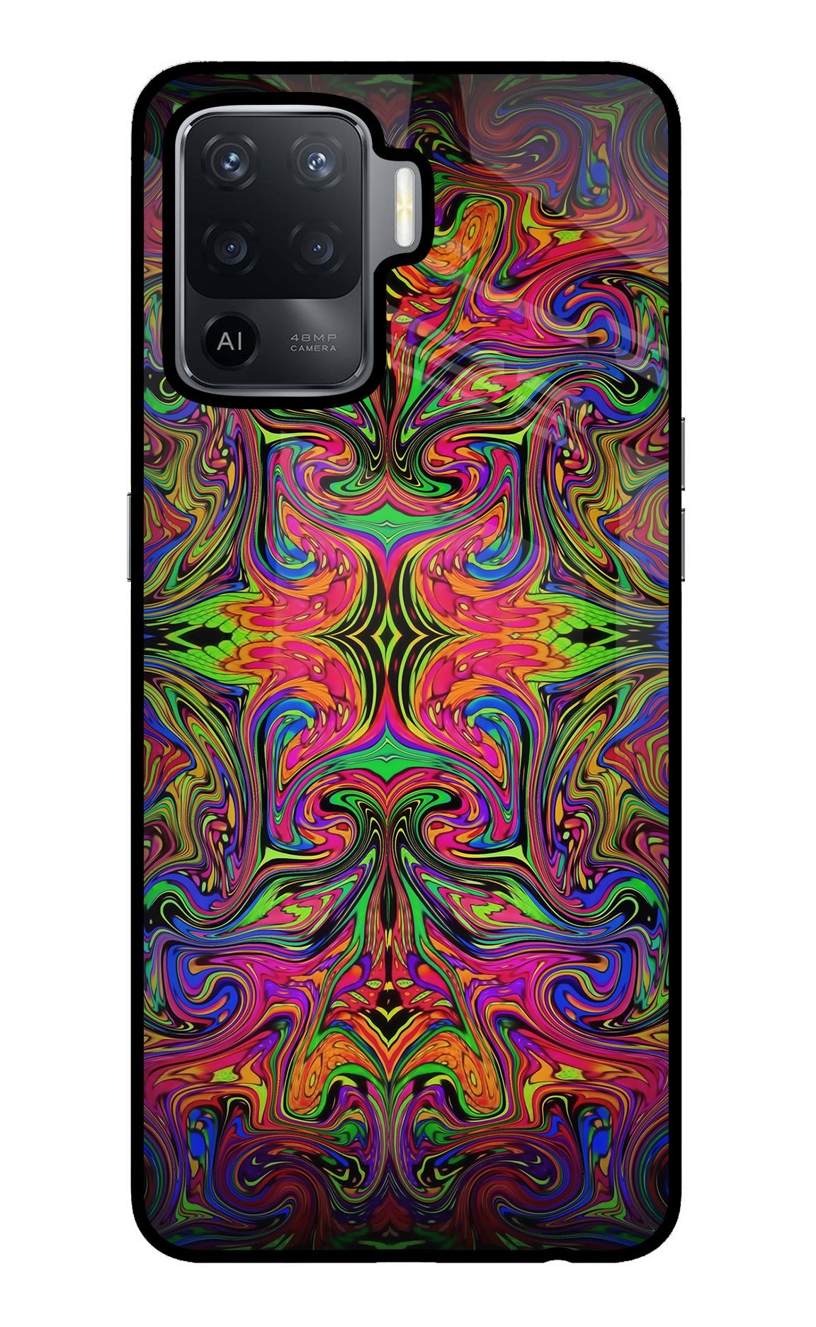 Psychedelic Art Oppo F19 Pro Back Cover