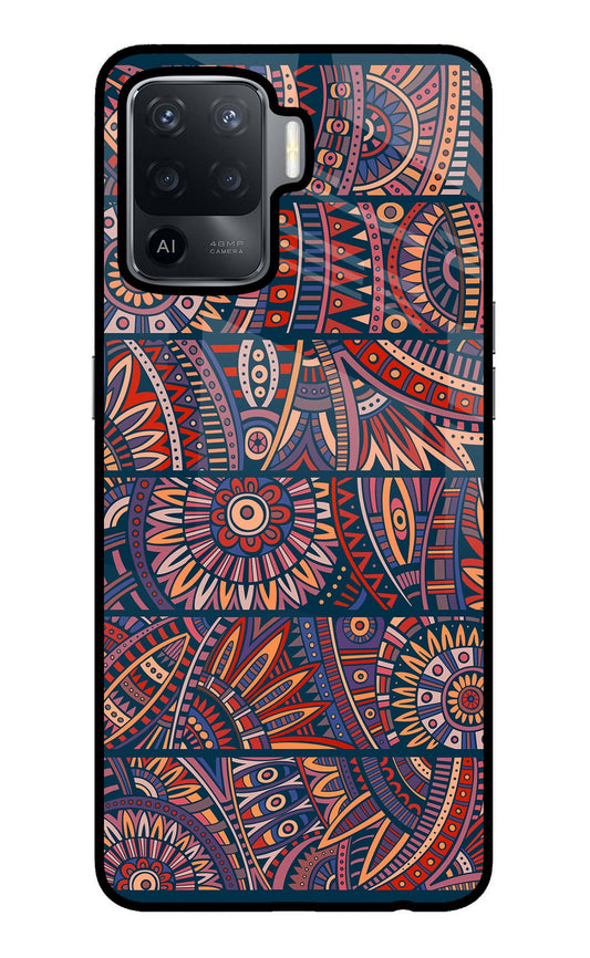 African Culture Design Oppo F19 Pro Glass Case