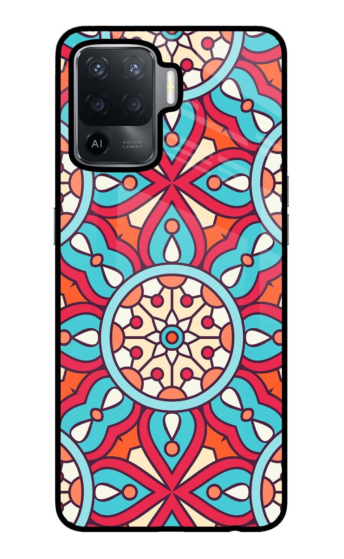 Mandala Geometric Oppo F19 Pro Back Cover