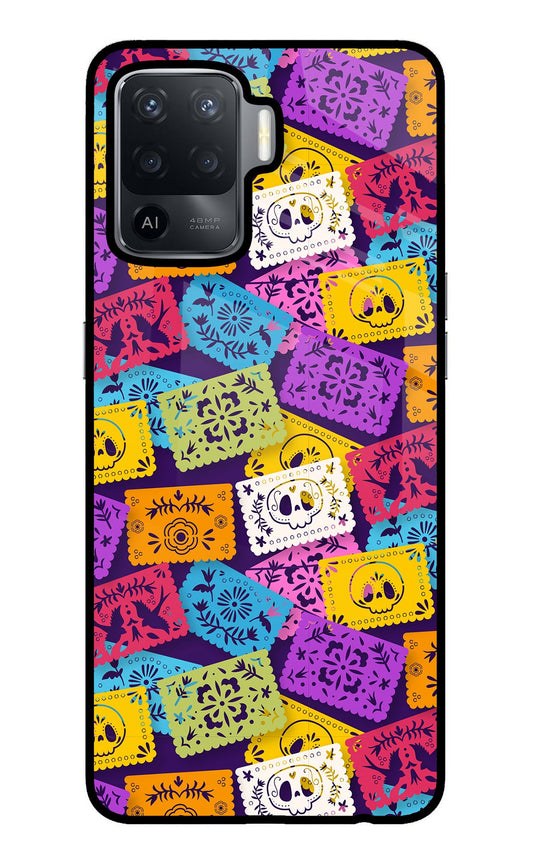 Mexican Pattern Oppo F19 Pro Glass Case