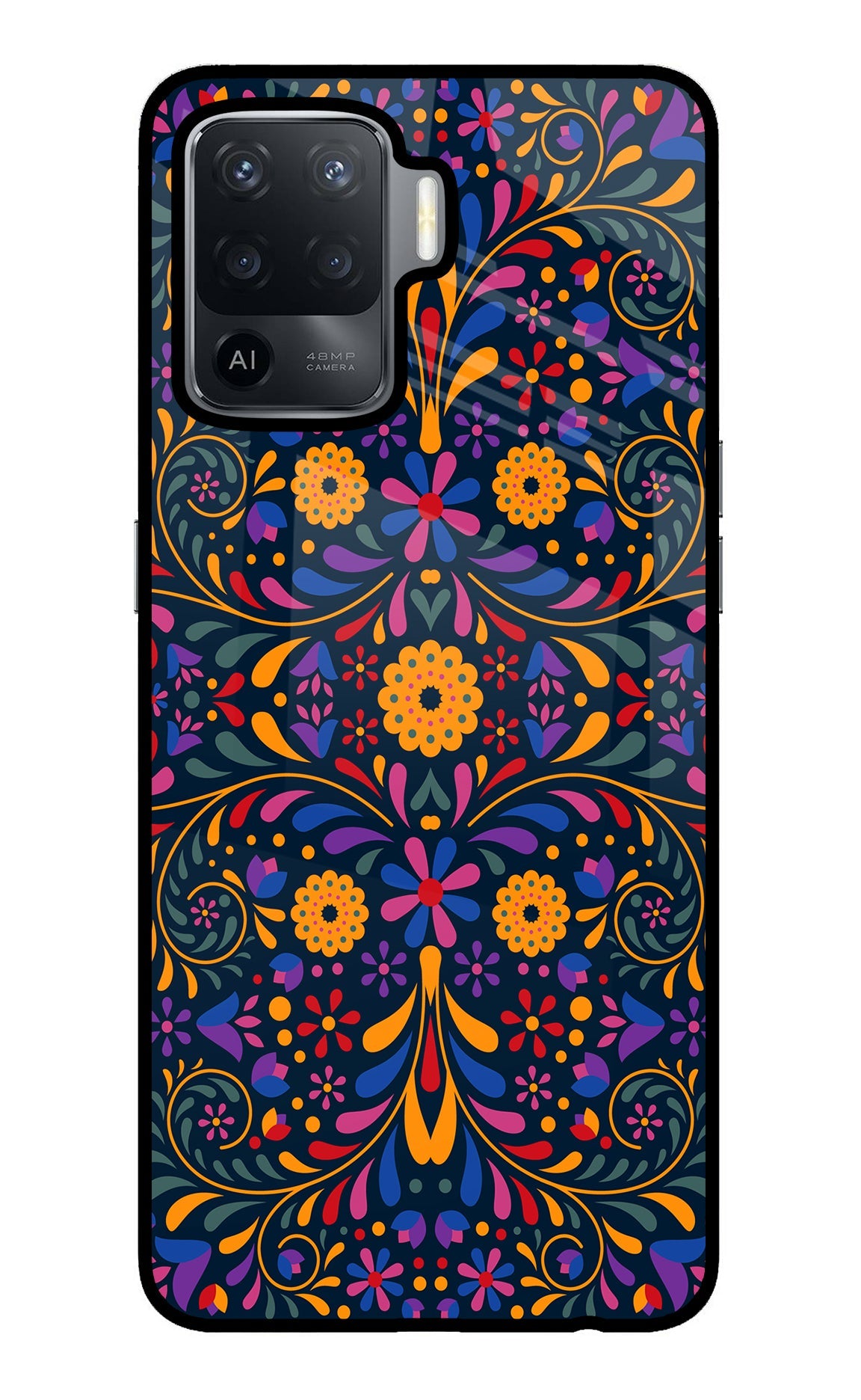 Mexican Art Oppo F19 Pro Glass Case