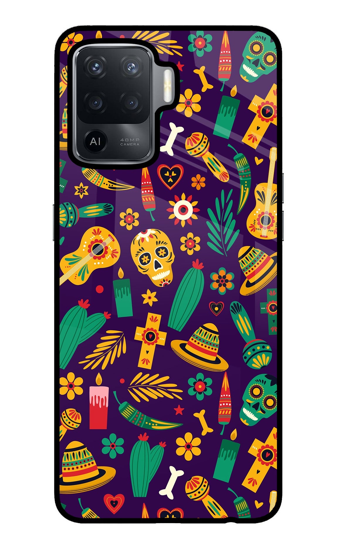 Mexican Artwork Oppo F19 Pro Back Cover