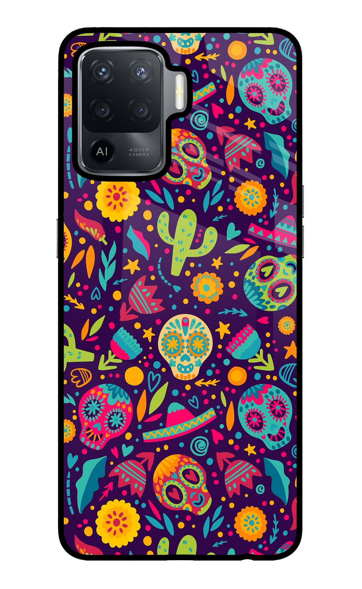 Mexican Design Oppo F19 Pro Glass Case