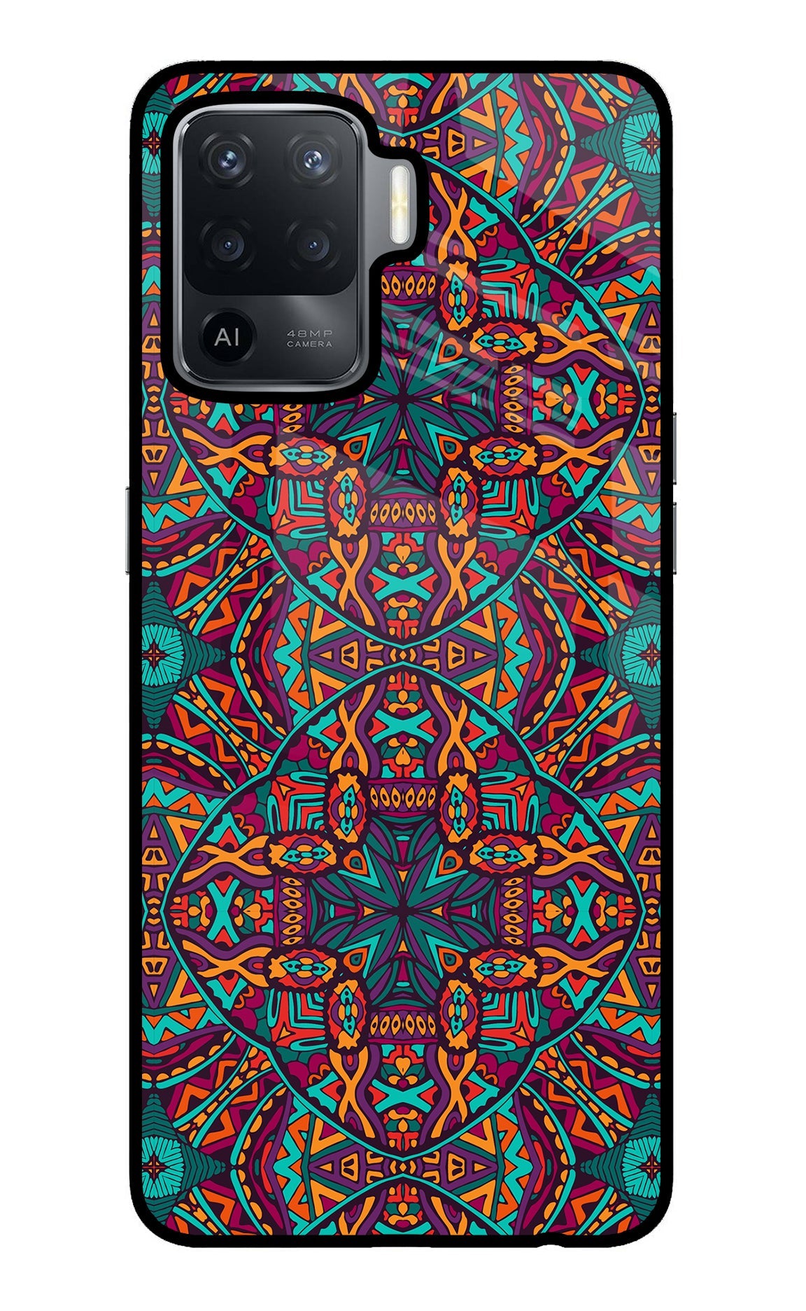 Colour Mandala Oppo F19 Pro Back Cover