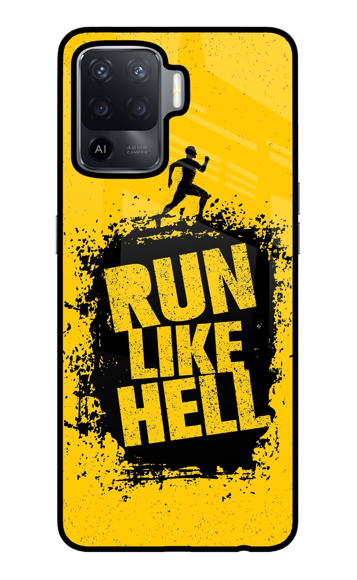 Run Like Hell Oppo F19 Pro Back Cover