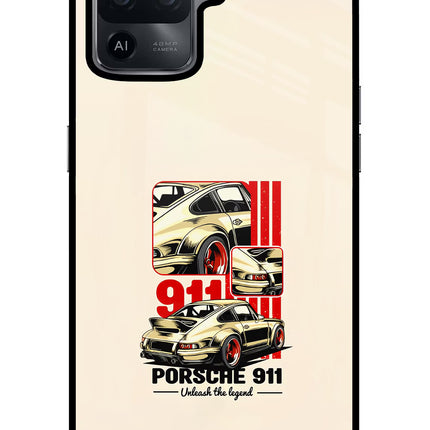 Classic Porsche 911 Oppo F19 Pro Glass Case