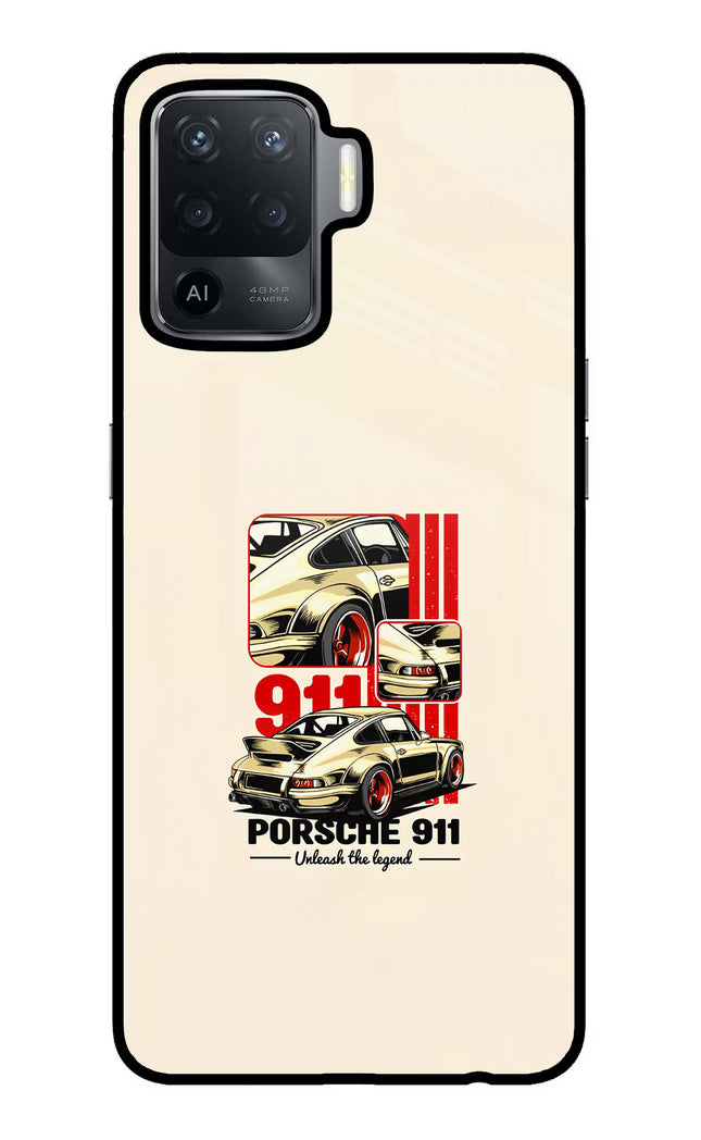 Classic Porsche 911 Oppo F19 Pro Glass Case