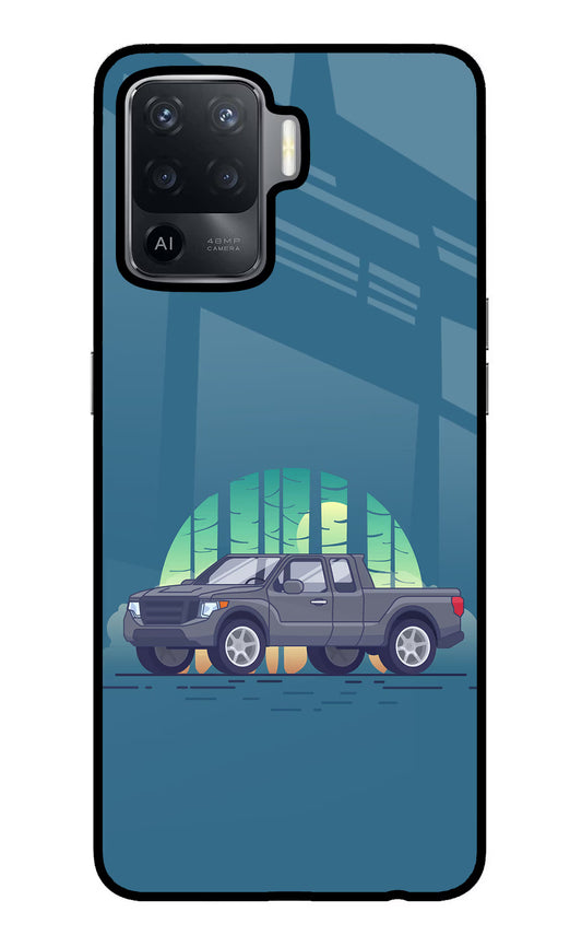 Retro Garage Vibe Oppo F19 Pro Glass Case