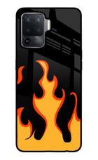 Fired Up – Black Oppo F19 Pro Glass Case