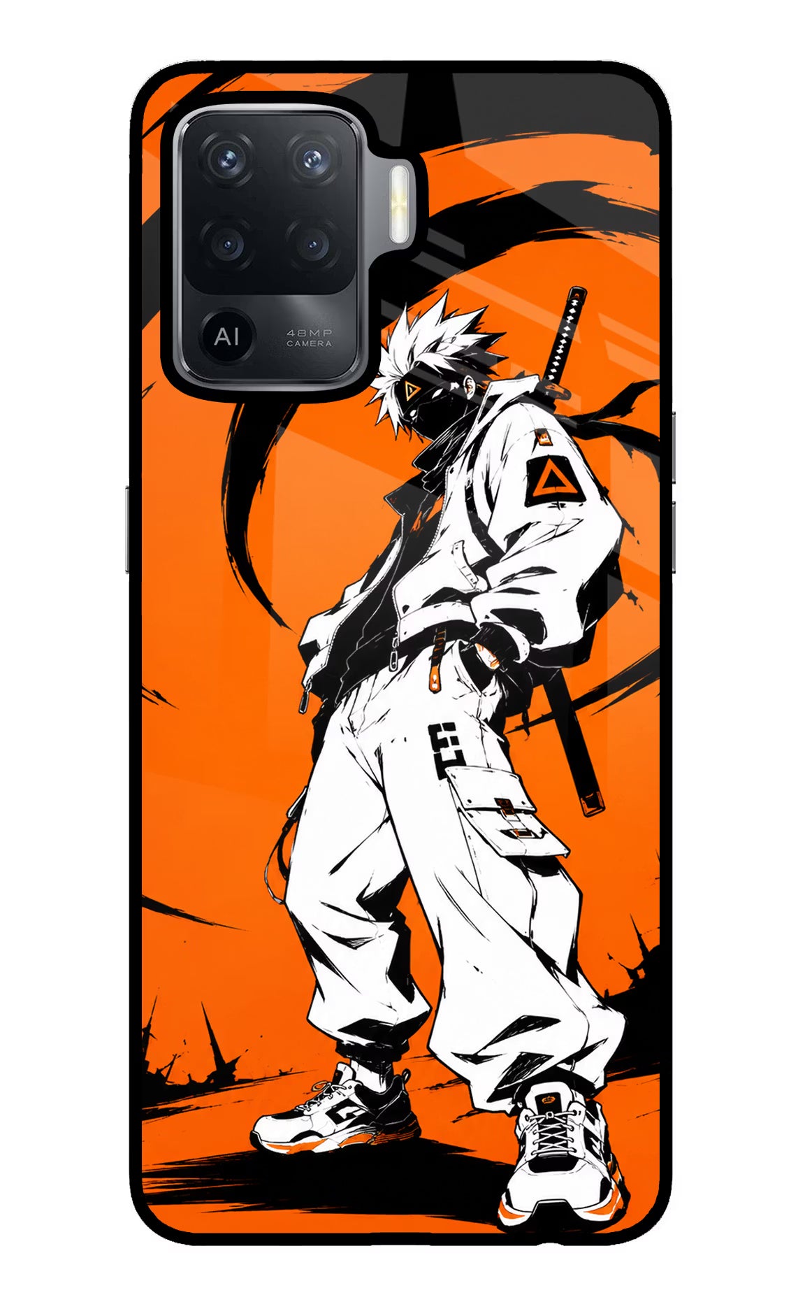 Street Samurai  Oppo F19 Pro Glass Case Back Cover by Casekaro