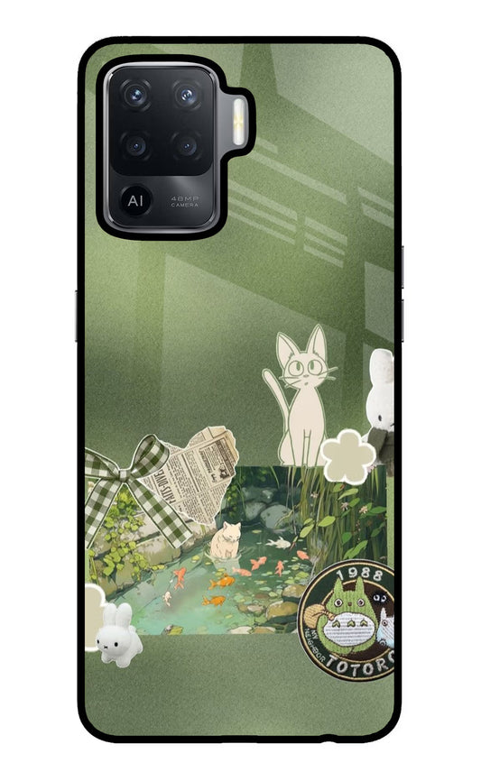 Aesthetic anime Oppo F19 Pro Glass Case