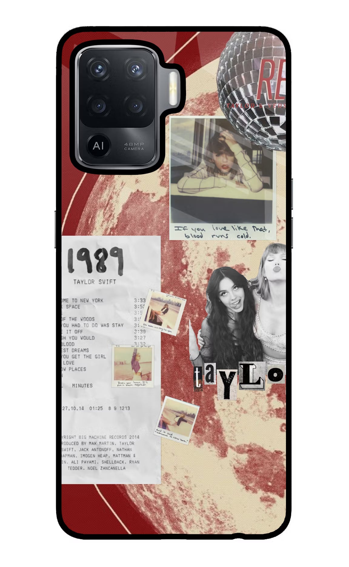 Taylor Swift Oppo F19 Pro Glass Case