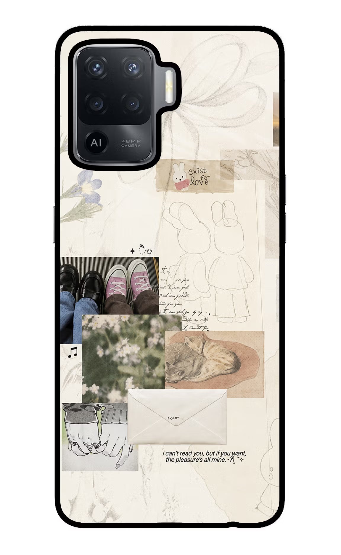Soft Aesthetic Oppo F19 Pro Glass Case