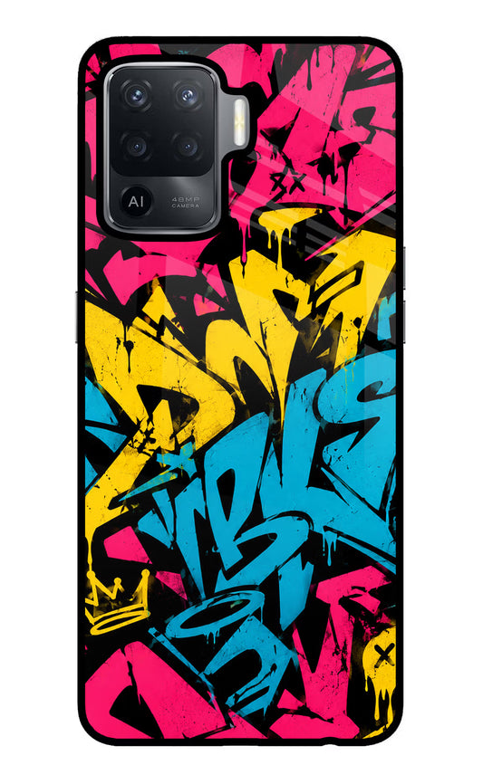 Graffiti Vibe Oppo F19 Pro Glass Case