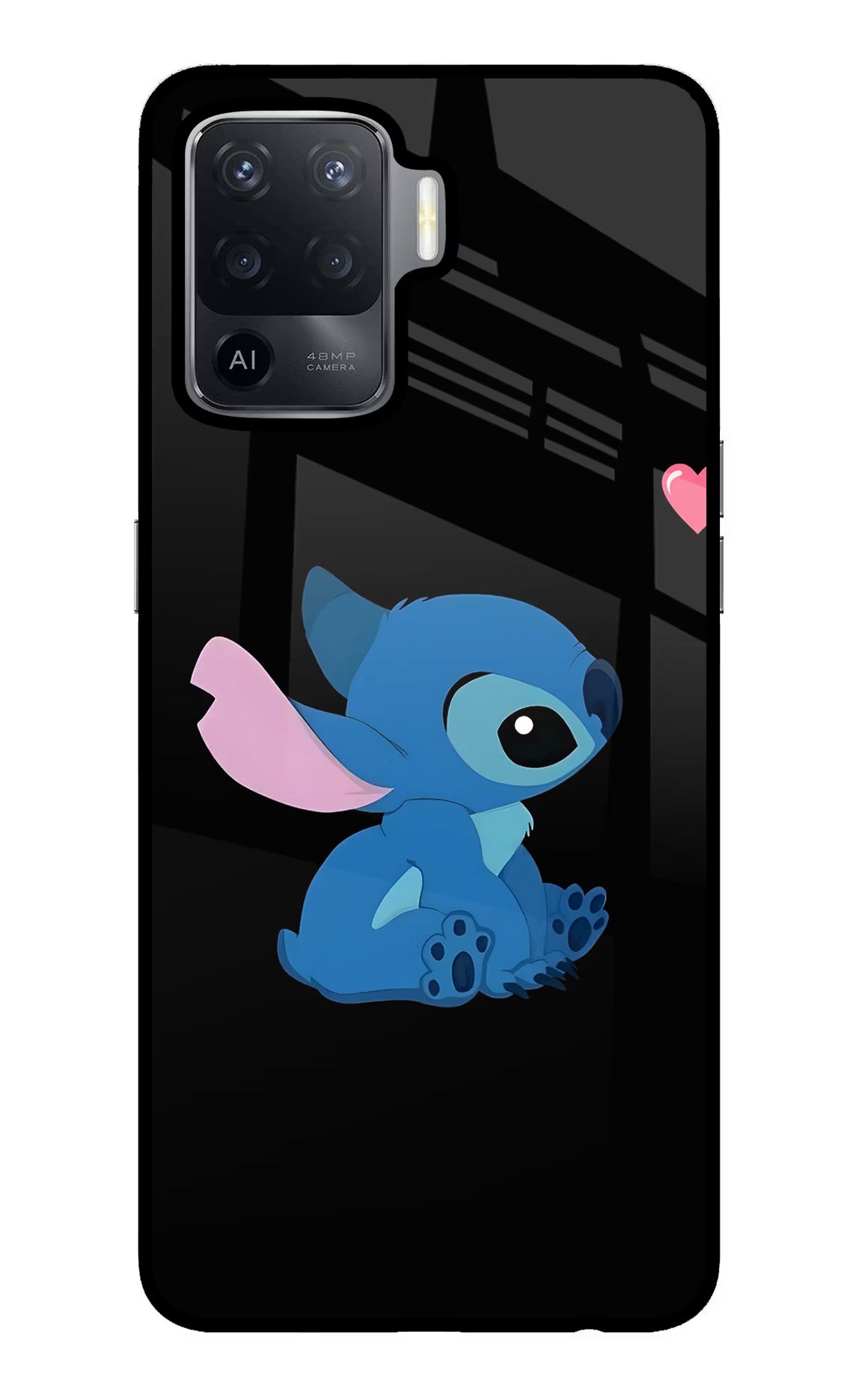 Stitch Crush Oppo F19 Pro Glass Case