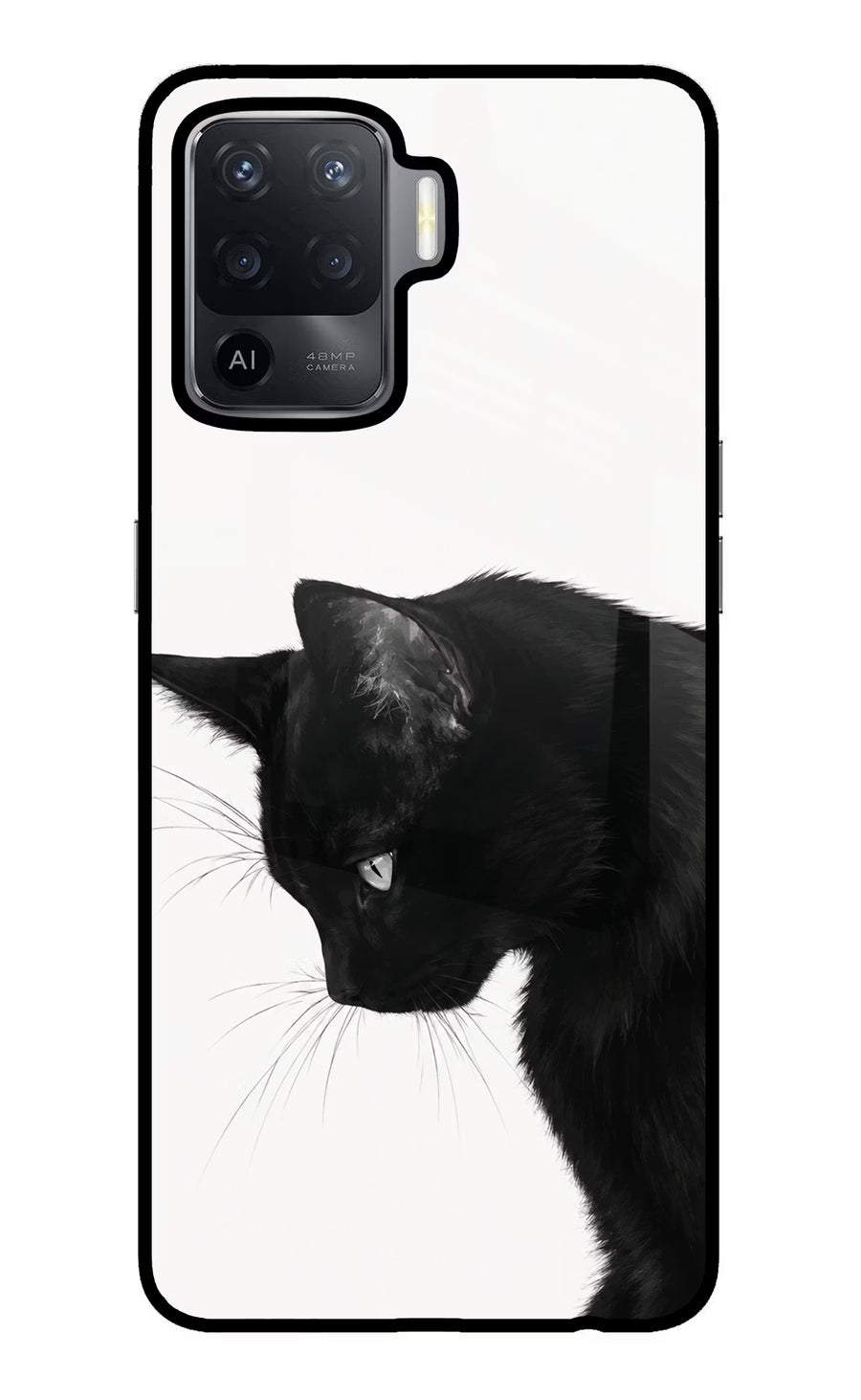 Shadow Gaze Oppo F19 Pro Back Cover, Glass case