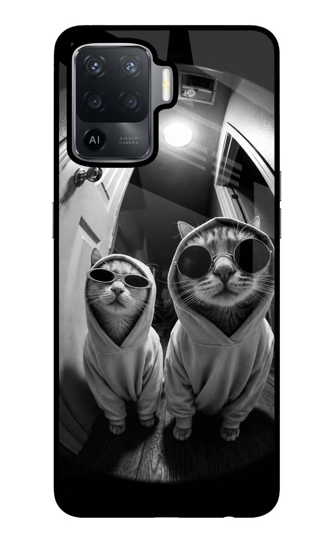 Hood Cats Oppo F19 Pro Glass Case