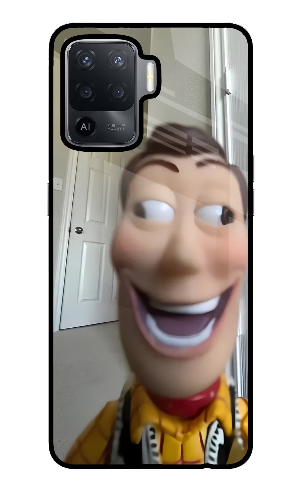 Side Eye Woody Oppo F19 Pro Glass Case