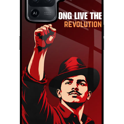 Bhagat Singh Revolution Oppo F19 Pro Glass Case