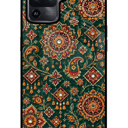 Green Pataka Oppo F19 Pro Glass Case