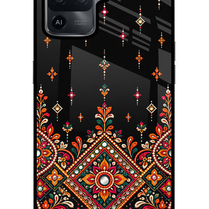 Noir Mehfil Oppo F19 Pro Glass Case