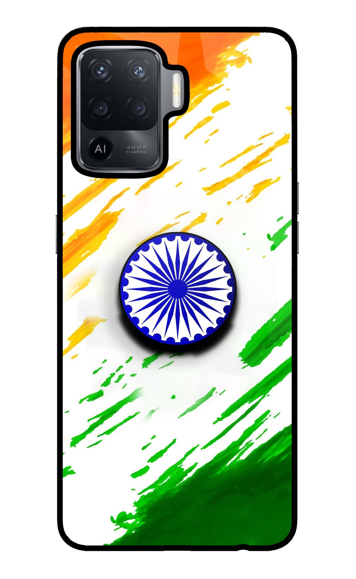 Indian Flag Ashoka Chakra Oppo F19 Pro Pop Case