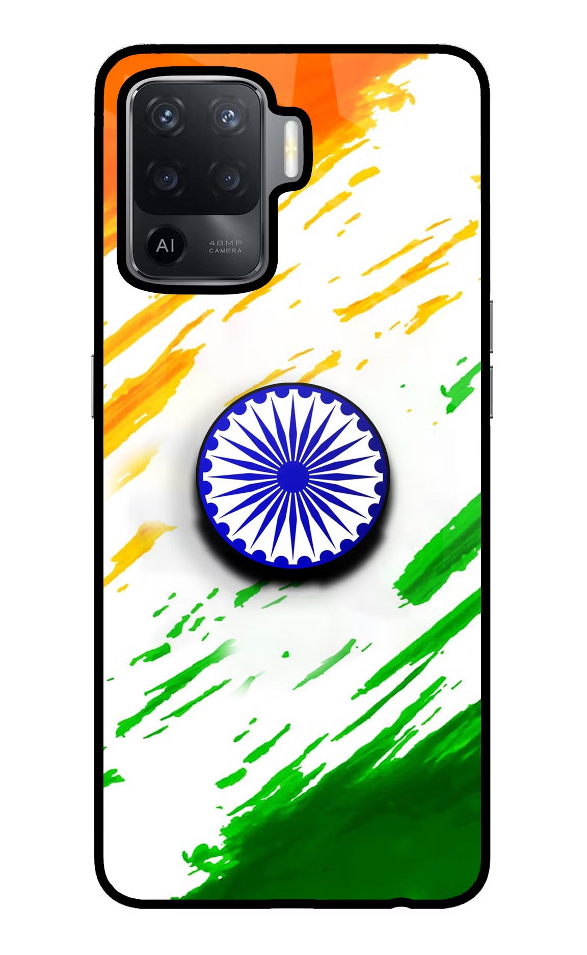 Indian Flag Ashoka Chakra Oppo F19 Pro Pop Case by Casekaro