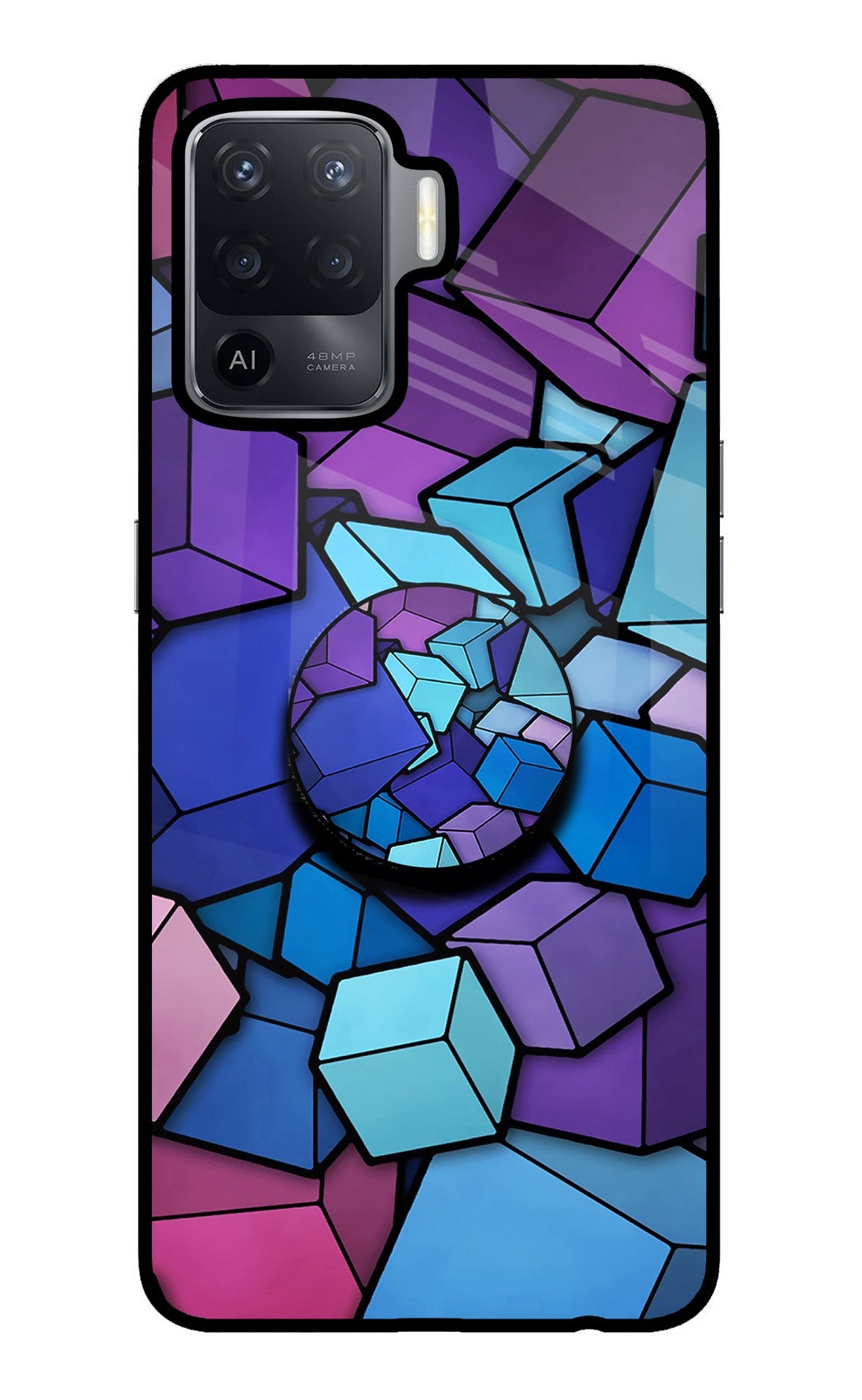 Cubic Abstract Oppo F19 Pro Pop Case