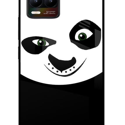 Panda Realme 8/8 Pro (not 5G) Glass Case Back Cover by Casekaro