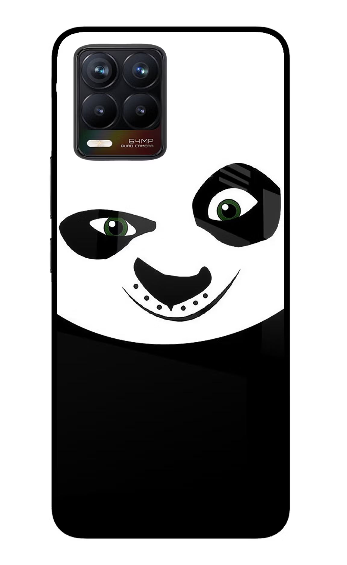 Panda Realme 8/8 Pro (not 5G) Glass Case Back Cover by Casekaro