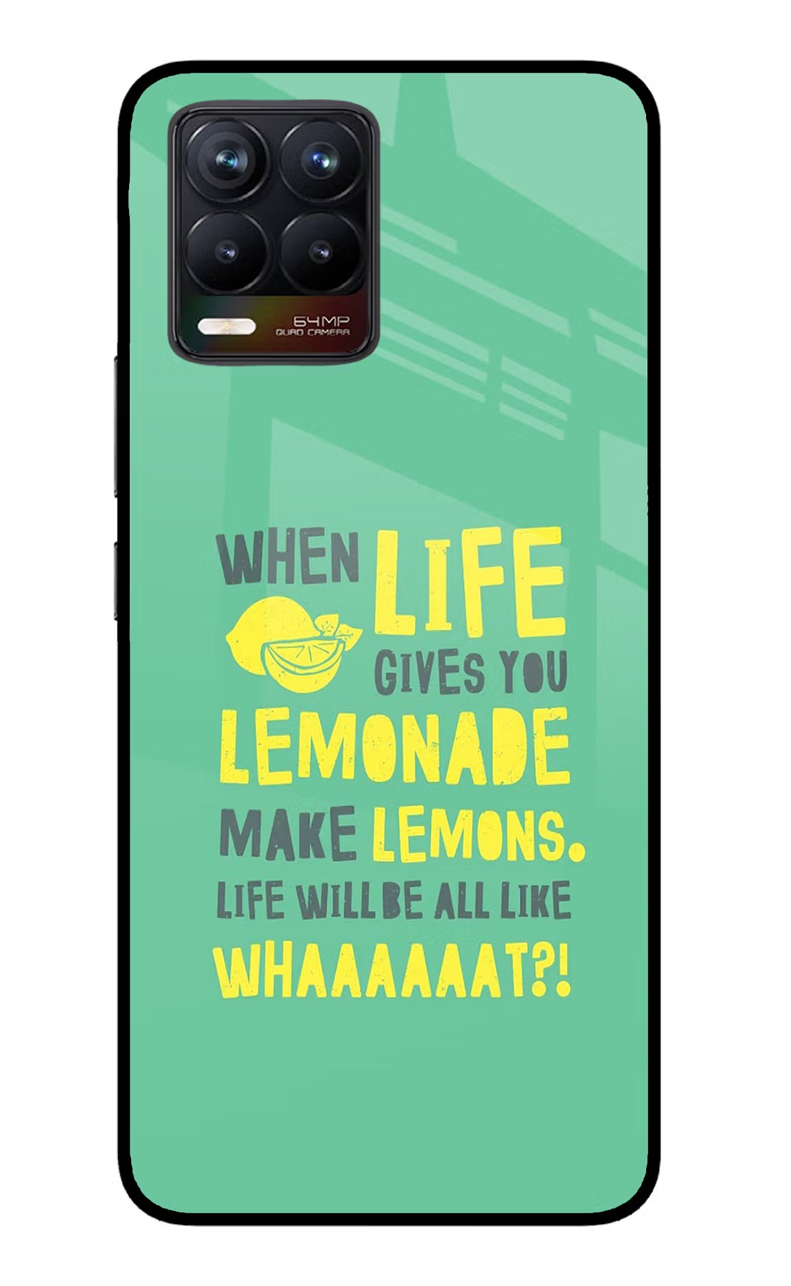 Quote Realme 8/8 Pro (not 5G) Glass Case Back Cover by Casekaro