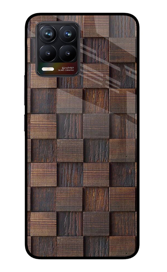 Wooden Cube Design Realme 8/8 Pro (not 5G) Glass Case