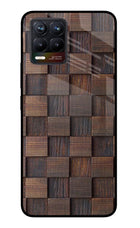 Wooden Cube Design Realme 8/8 Pro (not 5G) Glass Case