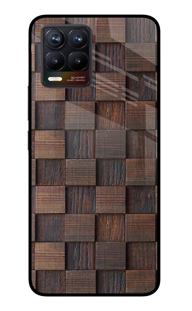 Wooden Cube Design Realme 8/8 Pro (not 5G) Glass Case