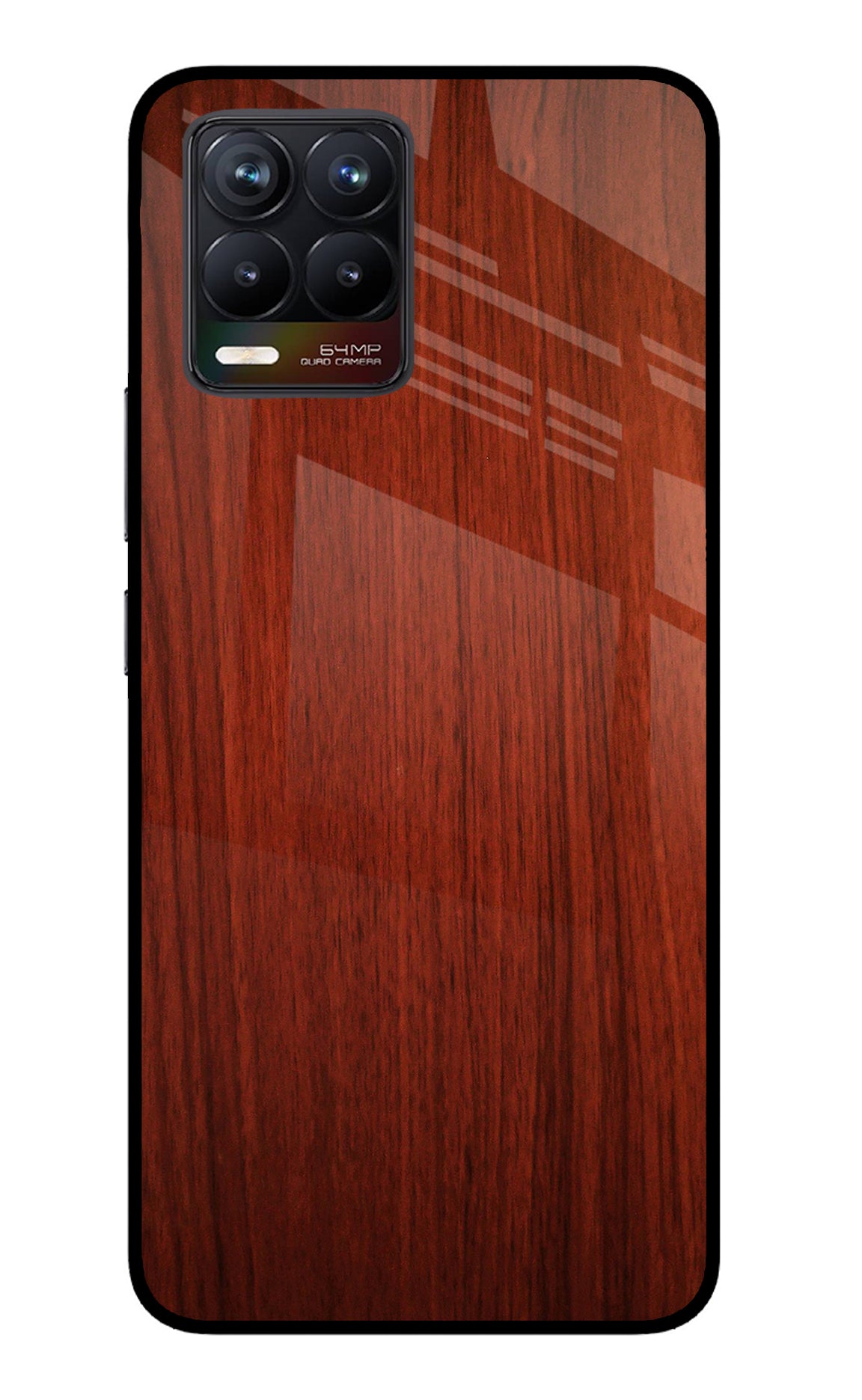 Wooden Plain Pattern Realme 8/8 Pro (not 5G) Glass Case