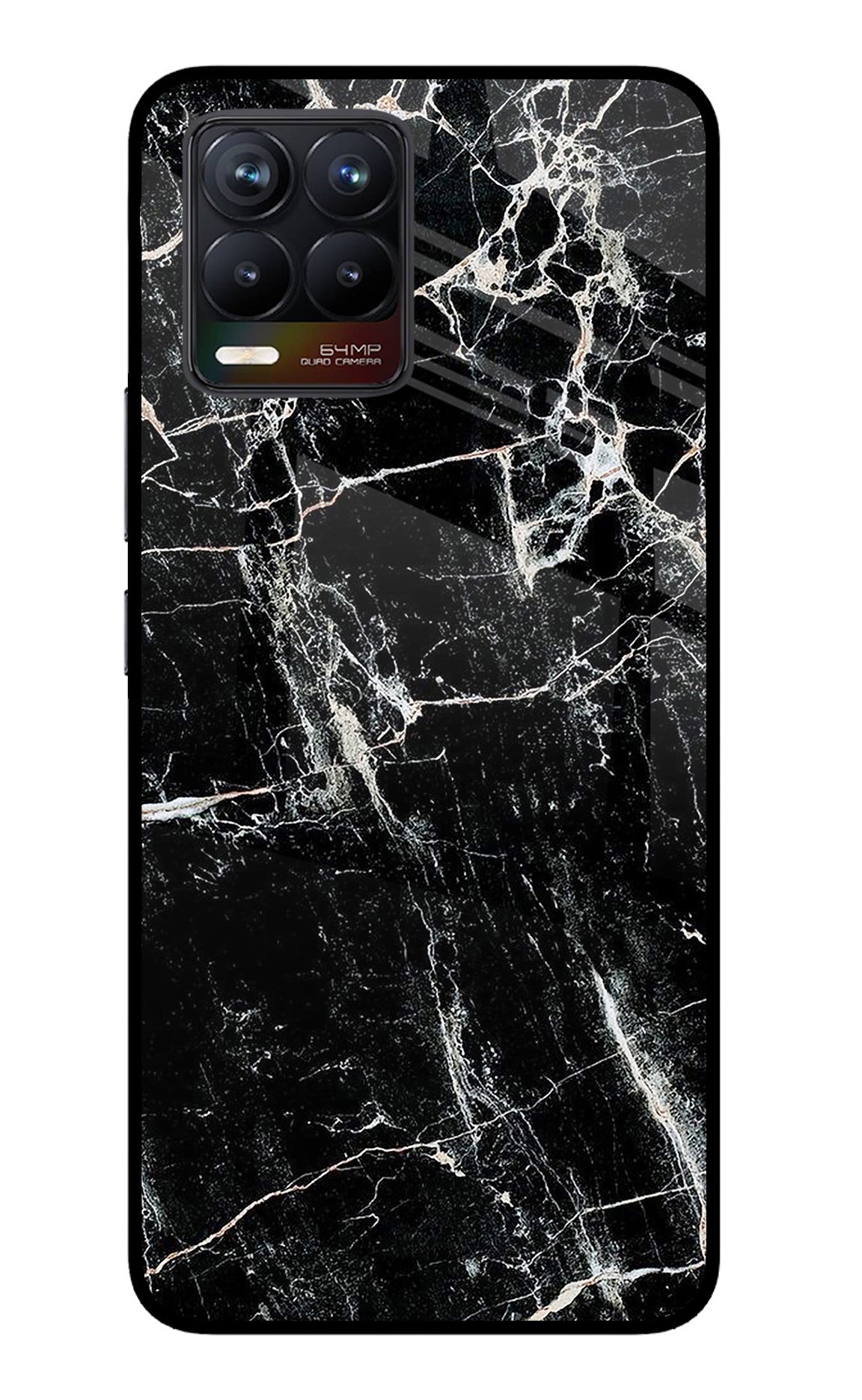 Black Marble Texture Realme 8/8 Pro (not 5G) Back Cover