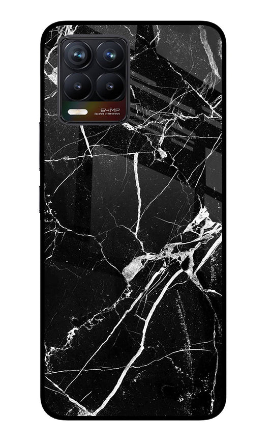Black Marble Pattern Realme 8/8 Pro (not 5G) Glass Case