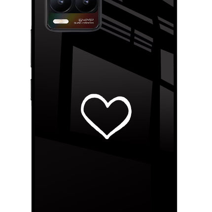 Heart Realme 8/8 Pro (not 5G) Glass Case Back Cover by Casekaro