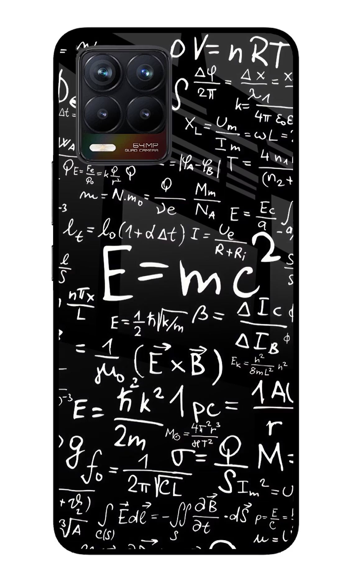 Physics Formula Realme 8/8 Pro (not 5G) Glass Case Back Cover by Casekaro