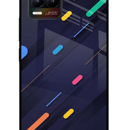 Abstract Design Realme 8/8 Pro (not 5G) Glass Case Back Cover by Casekaro