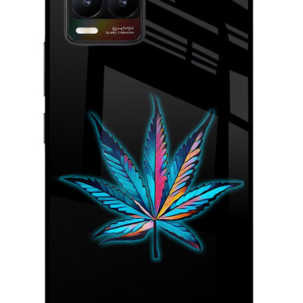 Weed Realme 8/8 Pro (not 5G) Glass Case Back Cover by Casekaro
