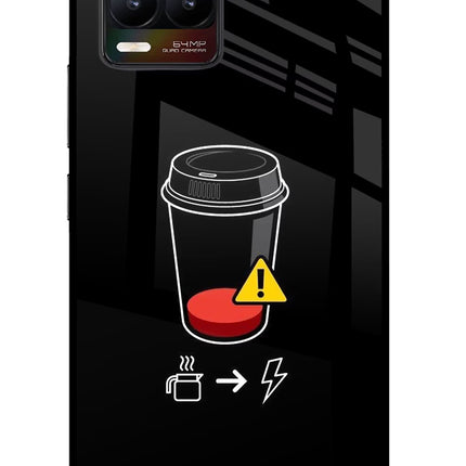 Coffee Realme 8/8 Pro (not 5G) Glass Case Back Cover by Casekaro
