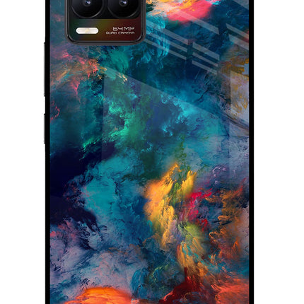 Artwork Paint Realme 8/8 Pro (not 5G) Glass Case Back Cover by Casekaro
