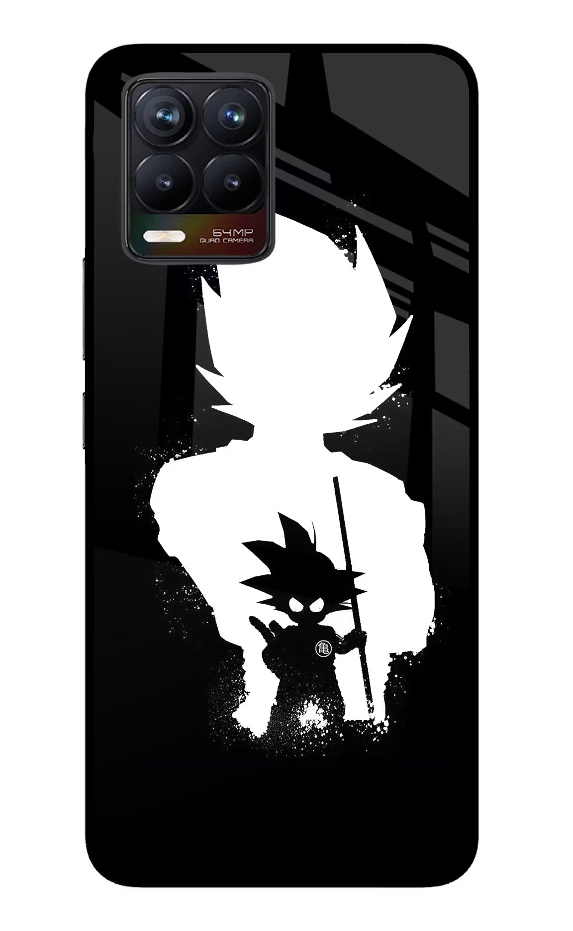 Goku Shadow Realme 8/8 Pro (not 5G) Glass Case Back Cover by Casekaro