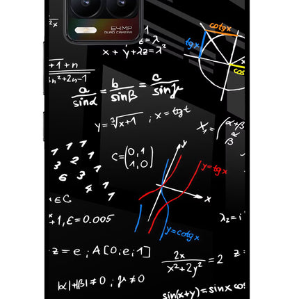 Mathematics Formula Realme 8/8 Pro (not 5G) Glass Case Back Cover by Casekaro