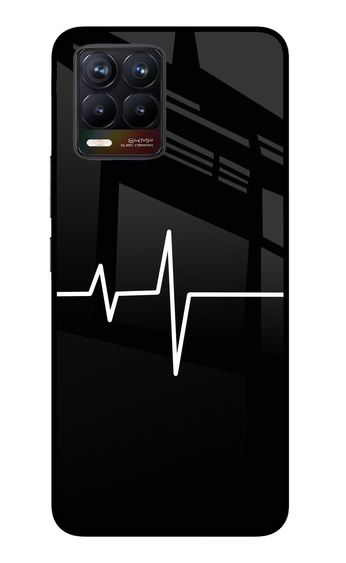 Heart Beats Realme 8/8 Pro (not 5G) Glass Case Back Cover by Casekaro