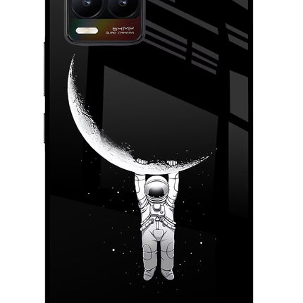 Moon Space Realme 8/8 Pro (not 5G) Glass Case Back Cover by Casekaro