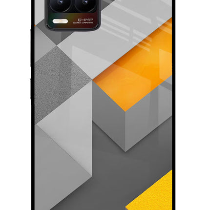 Abstract Realme 8/8 Pro (not 5G) Glass Case Back Cover by Casekaro